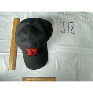 Jimmy John's Snapback Hat Black Adjustable Baseball Cap JJ Logo